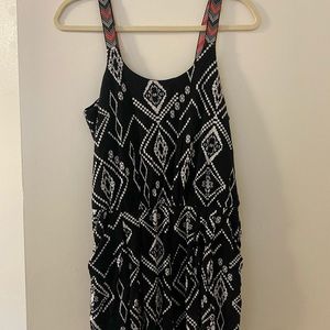 black & white romper